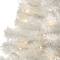 5ft. Pre-Lit White Artificial Christmas Tree, Clear LED Lights